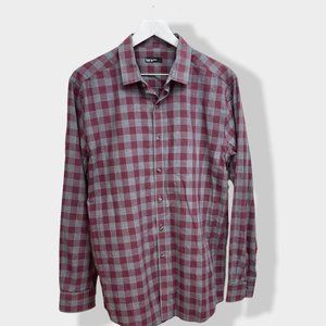 BAR III Slim Fit Men's Plaid‎ Button Down Shirt